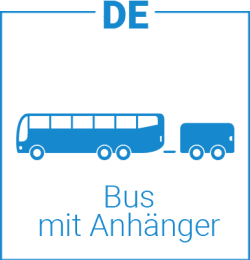 Icon Bus mit Anhänger