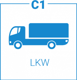 Icon LKW Führerschein Klasse C1